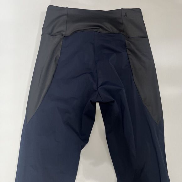 ADAY Throw And Roll Navy Blue And Black Leggings Size Small - Picture 10 of 11